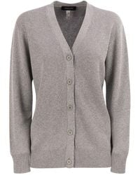 Fabiana Filippi - V-Neck Ribbed Cardigan - Lyst