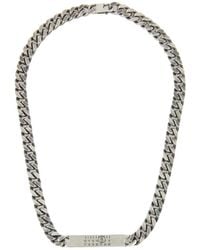 MM6 by Maison Margiela - Logo-Debossed Chain-Linked Necklace - Lyst