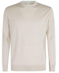 Eleventy - Ribbed Crew Neck Knitwear - Lyst