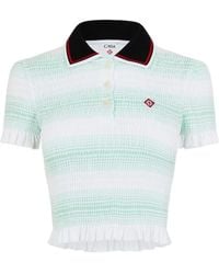 CASABLANCA - Logo Patch Polo Shirt - Lyst
