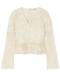 Sea - Scalloped Edge Convex Bud Lace Top - Lyst