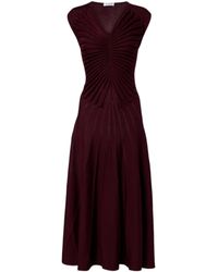 Alaïa - V-Neck Dress - Lyst
