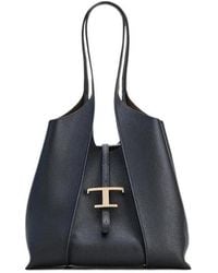 Tod's - T-Timeless Logo Detailed Small Tote Bag - Lyst