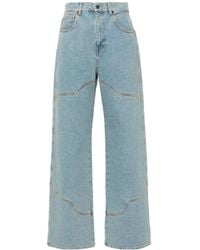 GIUSEPPE DI MORABITO - High-Rise Straight-Leg Jeans - Lyst