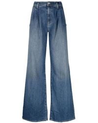 Nili Lotan - Wide-Leg Bleach-Effect Denim Jeans - Lyst