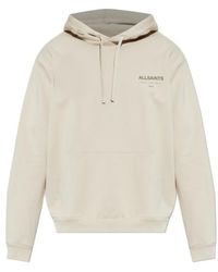 AllSaints - Underground Logo Hoodie - Lyst