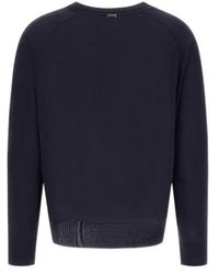 Herno - Crewneck Ribbed T-Shirt - Lyst