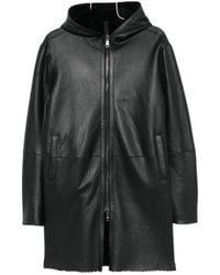 Tagliatore - Long-Sleeved Leather Jacket - Lyst