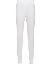 Prada - Logo Detailed High-Waist Pants - Lyst