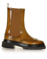 Santoni - Round Toe Ankle Boots - Lyst