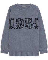 Max Mara - Crewneck Long-Sleeved Jumper - Lyst