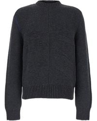 Burberry - Ekd Intarsia-Knit Crewneck Jumper - Lyst