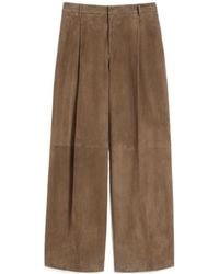 Max Mara - 'S Brando Pleat Detailed Trousers - Lyst