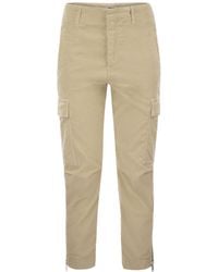 Dondup - Eve Velvet Cargo Pants - Lyst