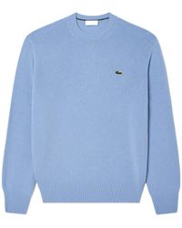 Lacoste - Logo Patch Crewneck Jumper - Lyst