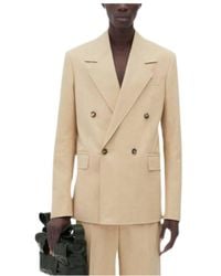 Bottega Veneta - Double Breasted Textured Jacket - Lyst