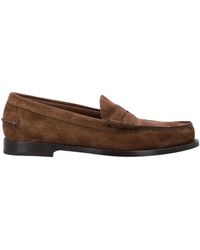 Church's - Rowley Suede Penny Loafers - Lyst