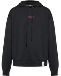 Iceberg - Logo Embroidered Hooded Sweatshirt - Lyst