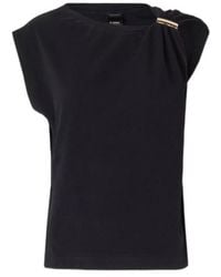 Pinko - Melody Sleeveless Draped Top - Lyst