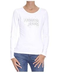 Armani Jeans - Logo Detail T-Shirt - Lyst