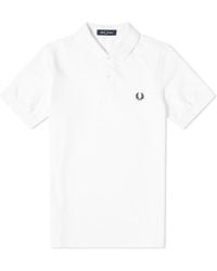 Fred Perry - Laurel Wreath-Embroidered Short-Sleeved Polo Shirt - Lyst