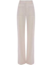 Victoria Beckham - Alina Wide-Leg Trousers - Lyst