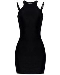 Versace Jeans Couture - Couture Crystal-Embellished Mini Dress - Lyst