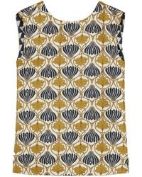 Max Mara - Reversible Printed Silk Top - Lyst