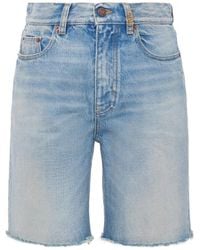Chloé - Chloé High-Waisted Denim Shorts - Lyst