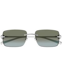 Gucci - Eyewear Rectangular Frame Sunglasses - Lyst