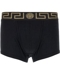 Versace - Greca Border Stretched Boxer Briefs - Lyst