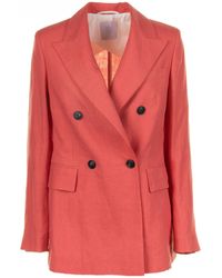 Eleventy - Double Breasted Long Sleeved Jacket - Lyst