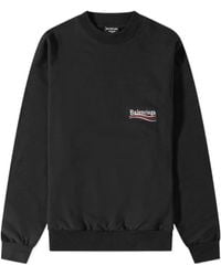 Balenciaga - Felpa Political Campaign Regular Fit Da Donna - Lyst