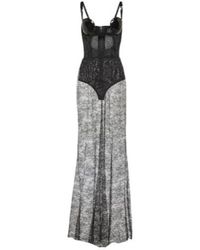 Nensi Dojaka - Cutout Sequined Lace-Trimmed Gown - Lyst