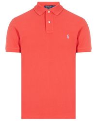 Polo Ralph Lauren - Logo Embroidered Short-Sleeved Polo Shirt - Lyst