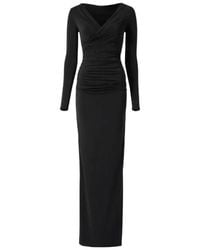 Jacquemus - The Rita Long-Sleeve V-Neck Maxi Dress - Lyst
