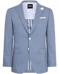BOSS - Textured Two-Button Blazer - Lyst