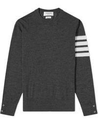 Thom Browne - Bar Crewneck Pullover - Lyst