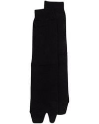 Maison Margiela - Tabi Toe Ribbed Socks - Lyst