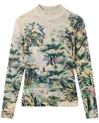 FARM Rio - Petricor Printed Long-Sleeve Top - Lyst