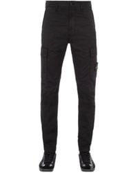 Stone Island - Mid-Rise Tapered Trousers - Lyst