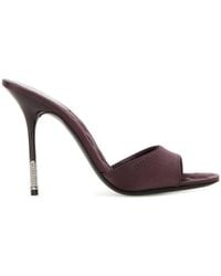 Gucci - Logo Embossed Slip-On Sandals - Lyst
