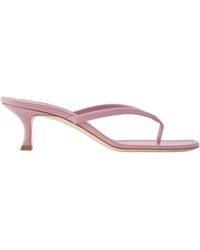 Manolo Blahnik - Paterno 50 Leather Thong Sandals - Lyst