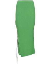 GIUSEPPE DI MORABITO - Embellished Wool Knit Midi Skirt - Lyst