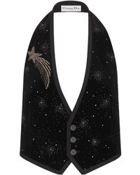 Dior - V-Neck Sleeveless Vest - Lyst
