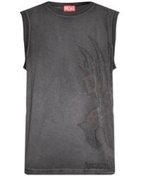 DIESEL - Crew Neck Vest - Lyst