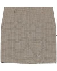Sportmax - Checked Mini Skirt - Lyst