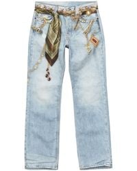 Acne Studios - Scarf Detail Straight-Leg Jeans - Lyst