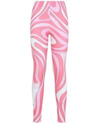 PUCCI - Pucci Printed Stretch Leggings Pants - Lyst