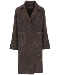 D.exterior - Sequin Detail Single-Breasted Coat - Lyst